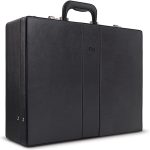 Solo Grand Central Attaché Briefcase with Combination Locks, Black - Image 4